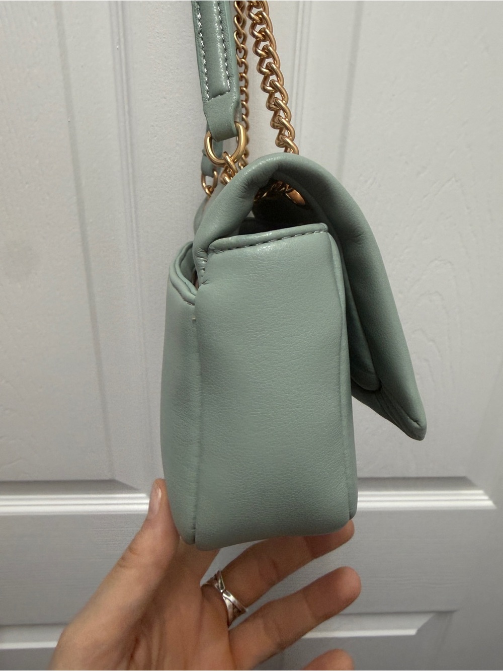 Sam Edelman Blue Green Gold Chain Crossbody Shoulder Bag NEW - Picture 7 of 7
